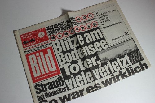Bildzeitung 1983 juli - 25.07.1983,