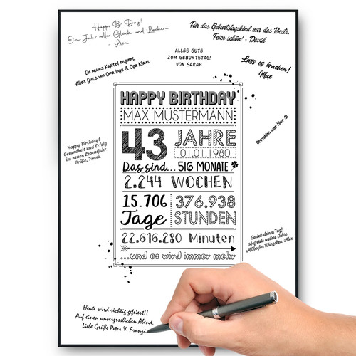 Geburtstag geschenk - 43.,