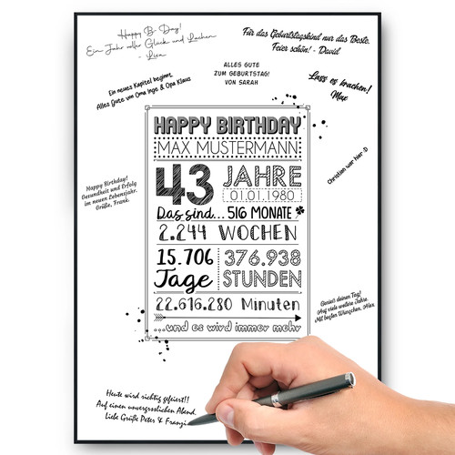 Geburtstag geschenk - 43.,