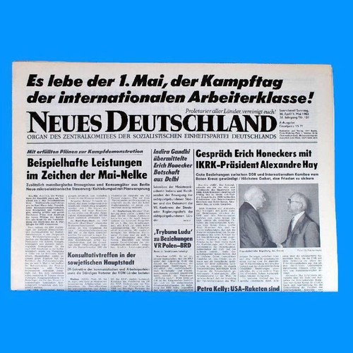 Ddr neues deutschland - deutschland, november